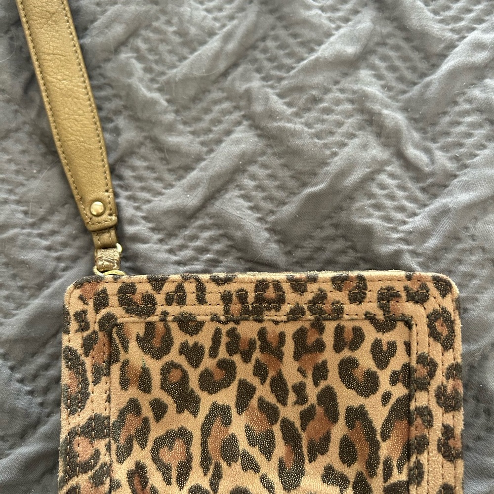 Stuart Weitzman Leopard Print Wristlet